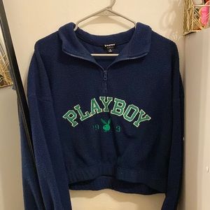 PacSun Playboy Cropped Sweatshirt